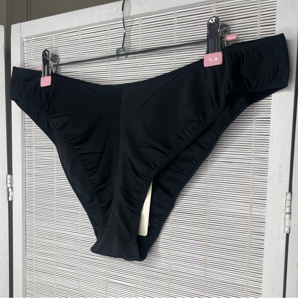 Underprotection High Cut Bikini Bottoms Black Vegan New With Tags Size Xl — image 2 of 8